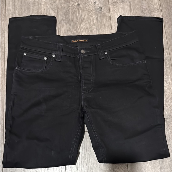 Nudie Jeans Other - Nudie Jeans Men’s Black Skinny Jeans Modern Fit Size 32x32